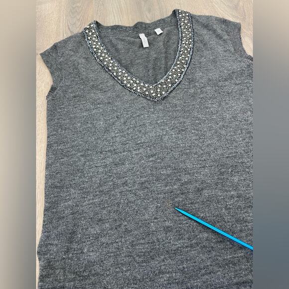 Lisli Knit Dress Women's Small Gray Wool Blend Fall Winter Casual P - Picture 7 of 9